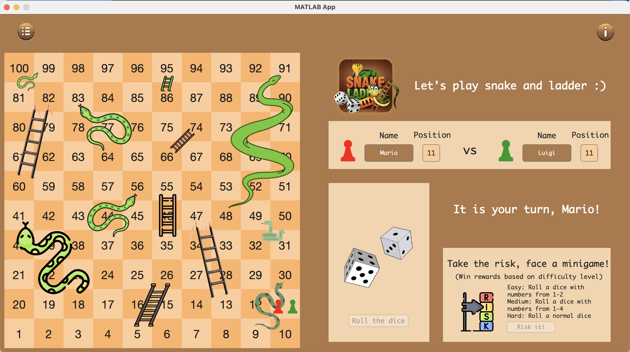 Snakes and Ladders Gameplay